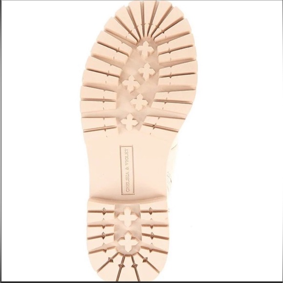 SALE OFR 🆕CHELSEA & VIOLET RUMI LEATHER LACE UP CHUNKY BOOTIES(Sz5.5) - Picture 11 of 15